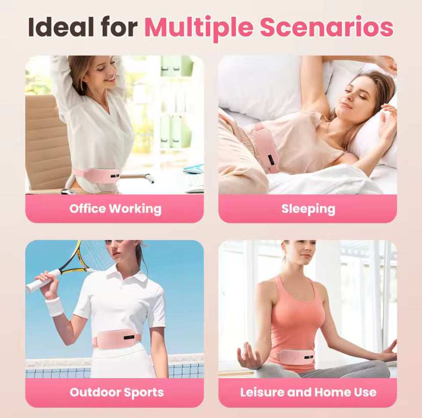 Modvari HeatEase™ Belt — Smart Warming & Massage Relief for Period Comfort