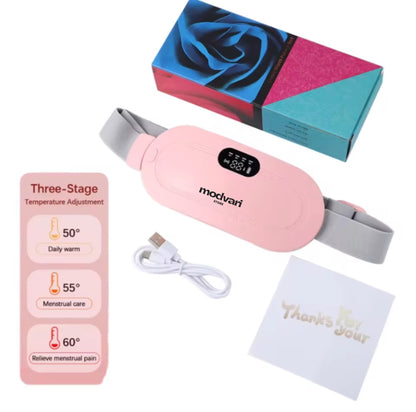 Modvari HeatEase™ Belt — Smart Warming & Massage Relief for Period Comfort